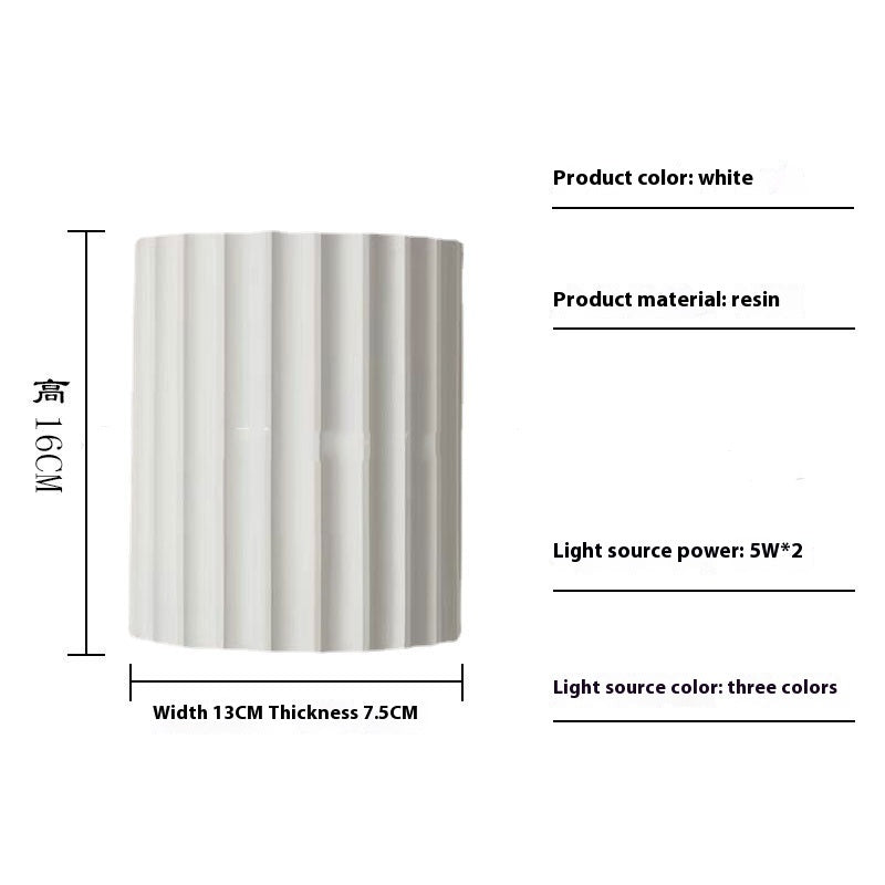 Resin Wall Lamp & Simple Living Room Background Wall Lamp