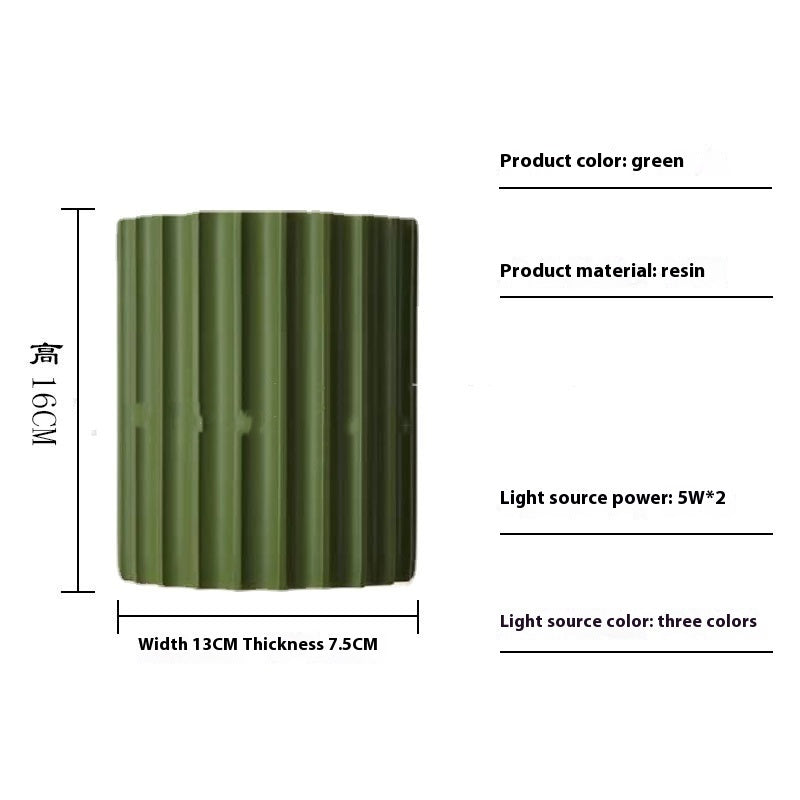 Resin Wall Lamp & Simple Living Room Background Wall Lamp